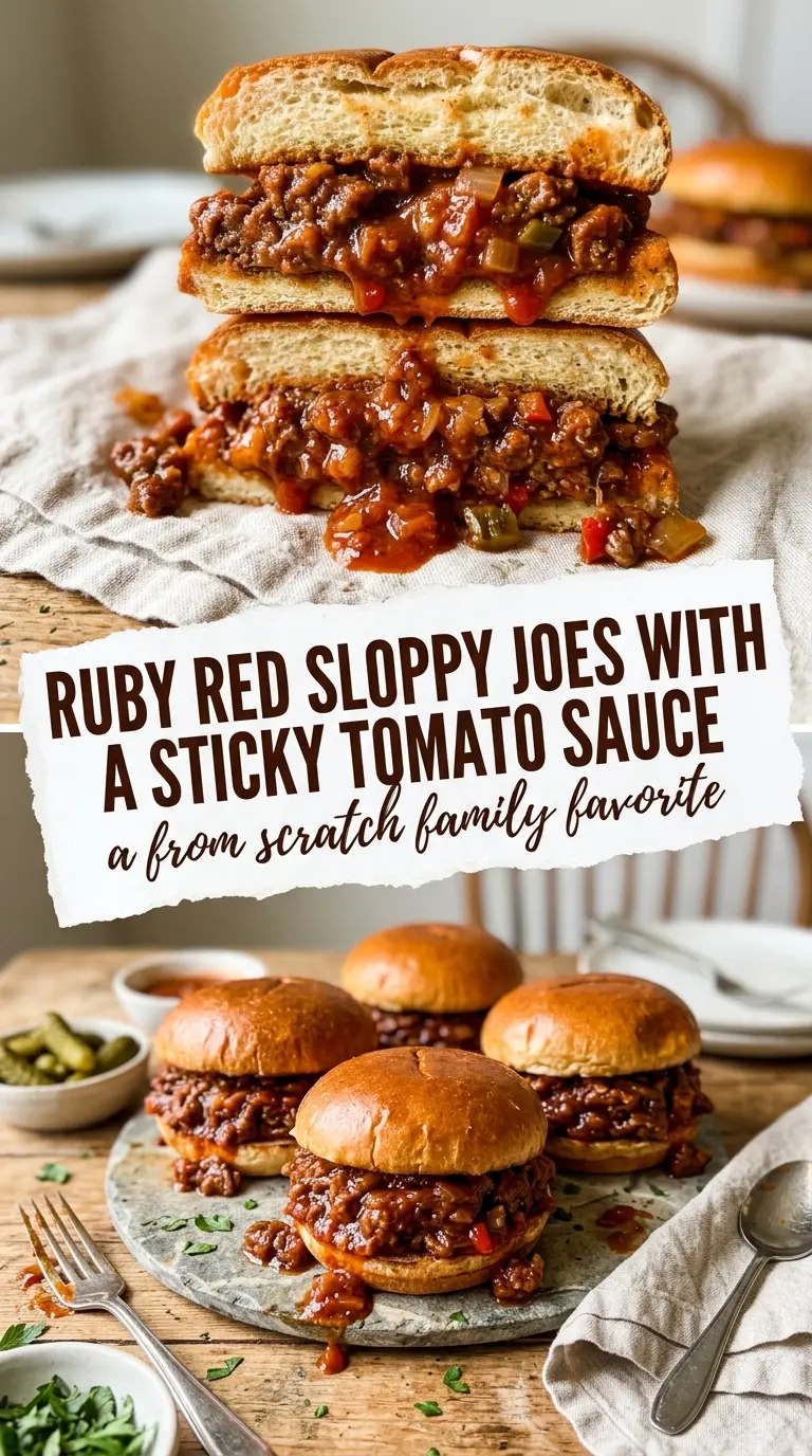 Homemade Sloppy Joes saucy tangy toasted