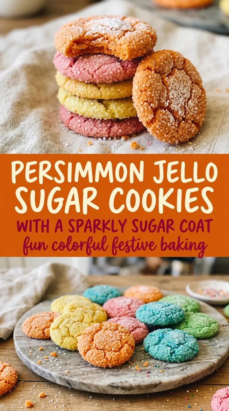 Jello sugar cookies colorful fruity