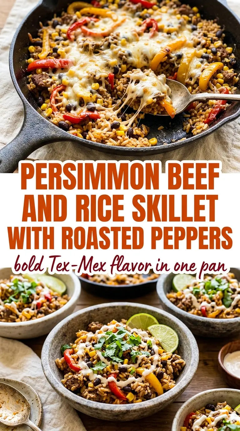Mexican Beef and Rice Skillet smoky cheesy one-pan