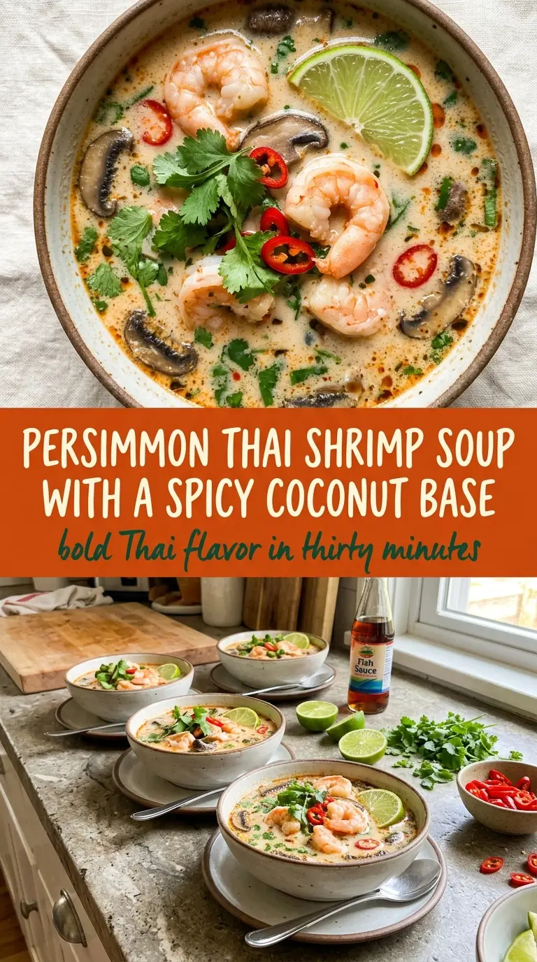 Thai Shrimp Soup fragrant spicy vibrant broth