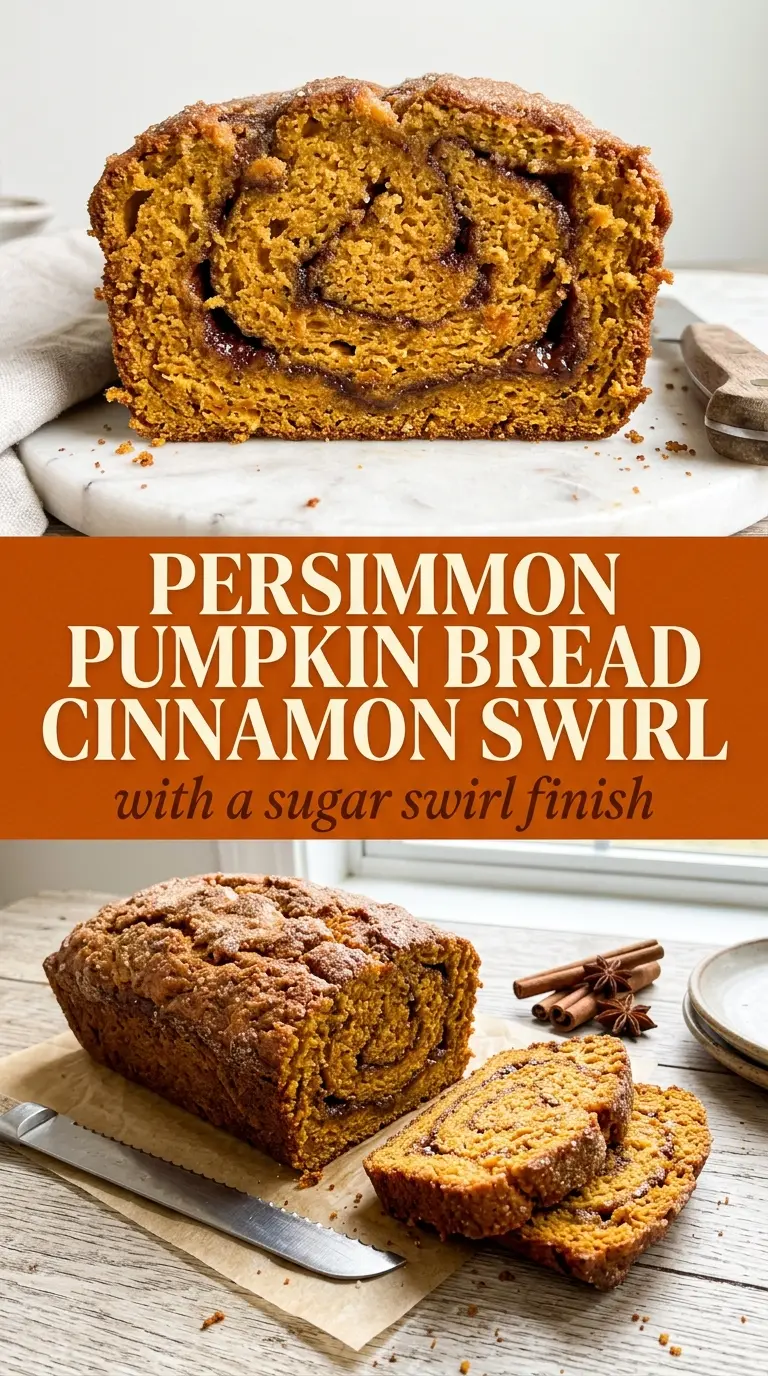 Pumpkin Cinnamon Swirl Bread soft spiced loaf