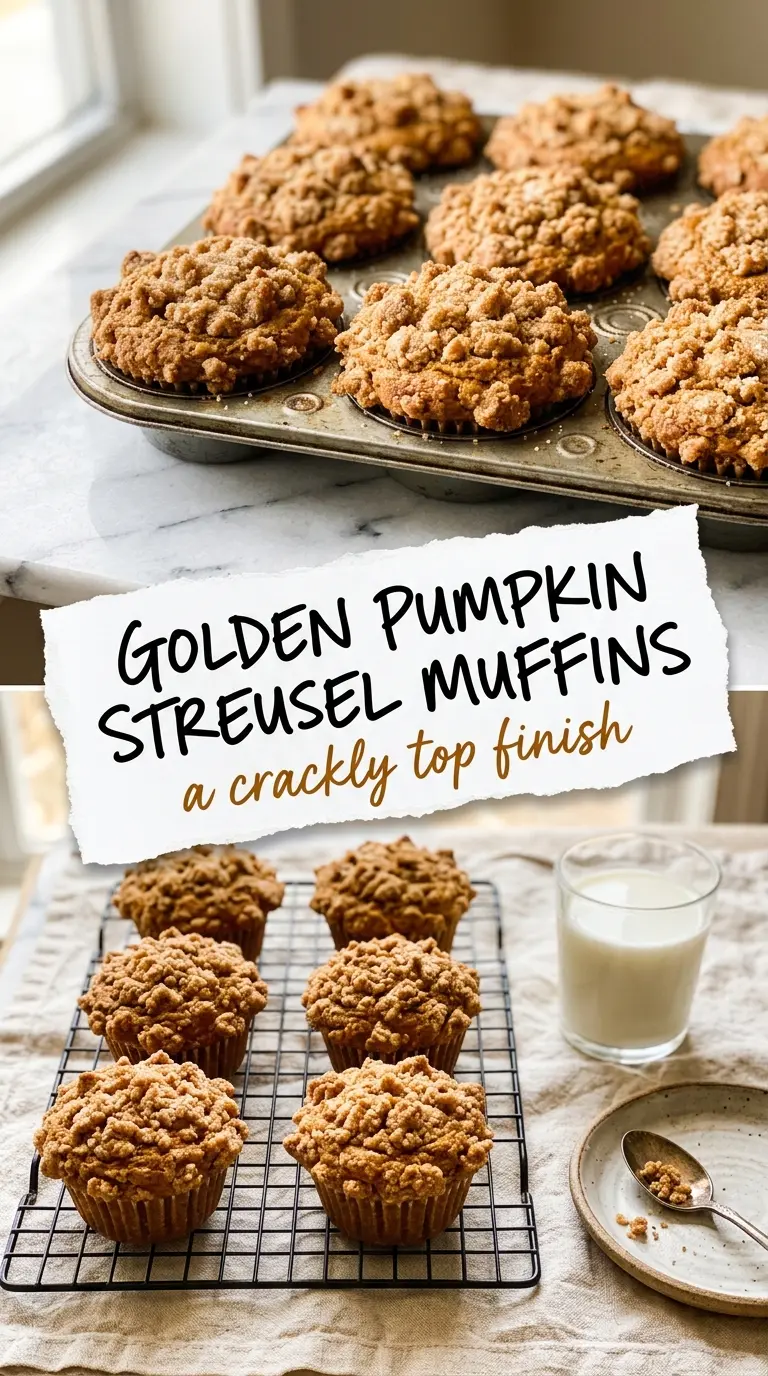 Pumpkin Streusel Muffins moist spiced crumb