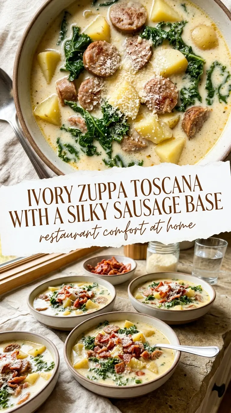 Zuppa Toscana creamy hearty rustic sausage